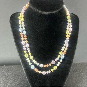 NWT Honora Collection Multi Colored Cultured Fresh Water Pearl Strand
